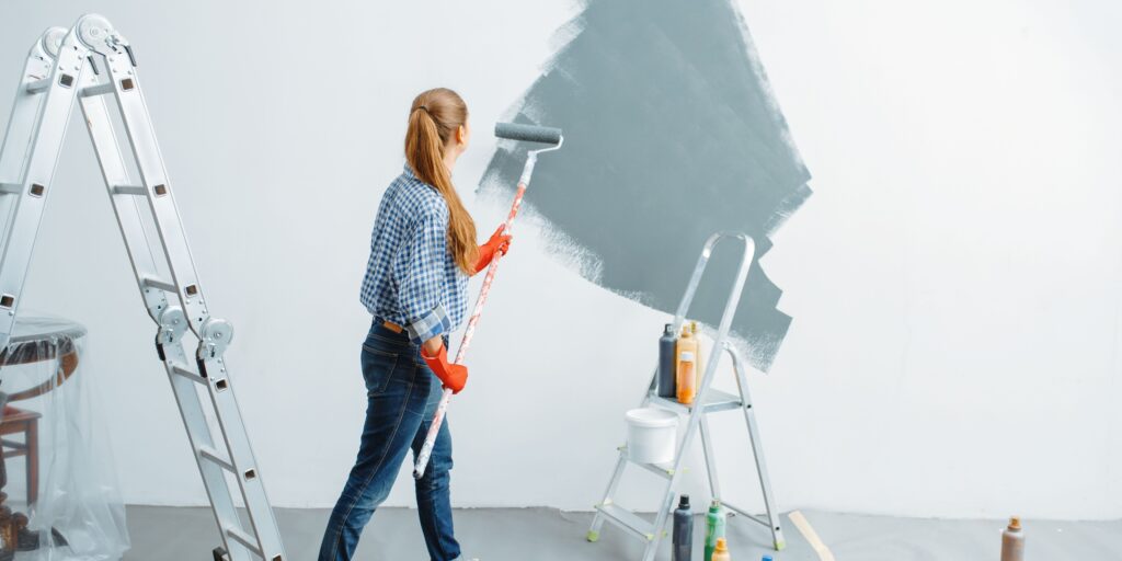 Manpower required for painting indoor