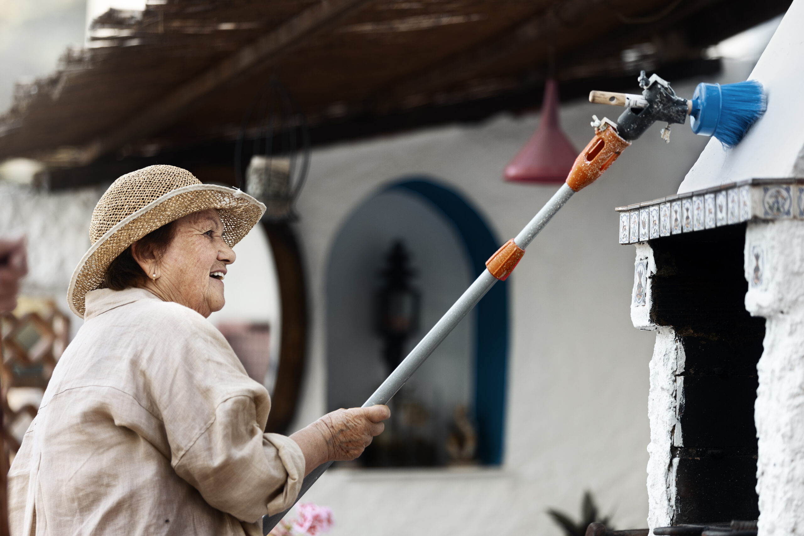 grandma cleaning