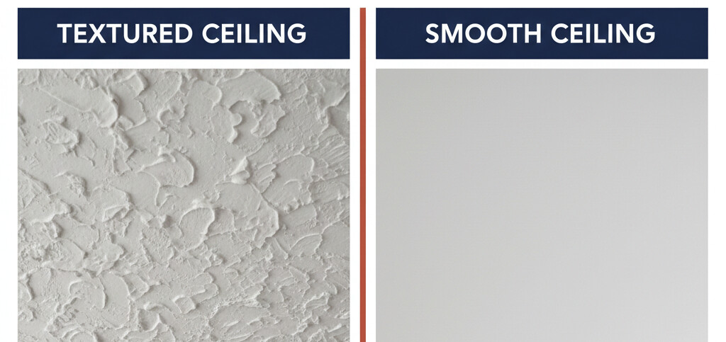 Textured vs Smooth Ceiling