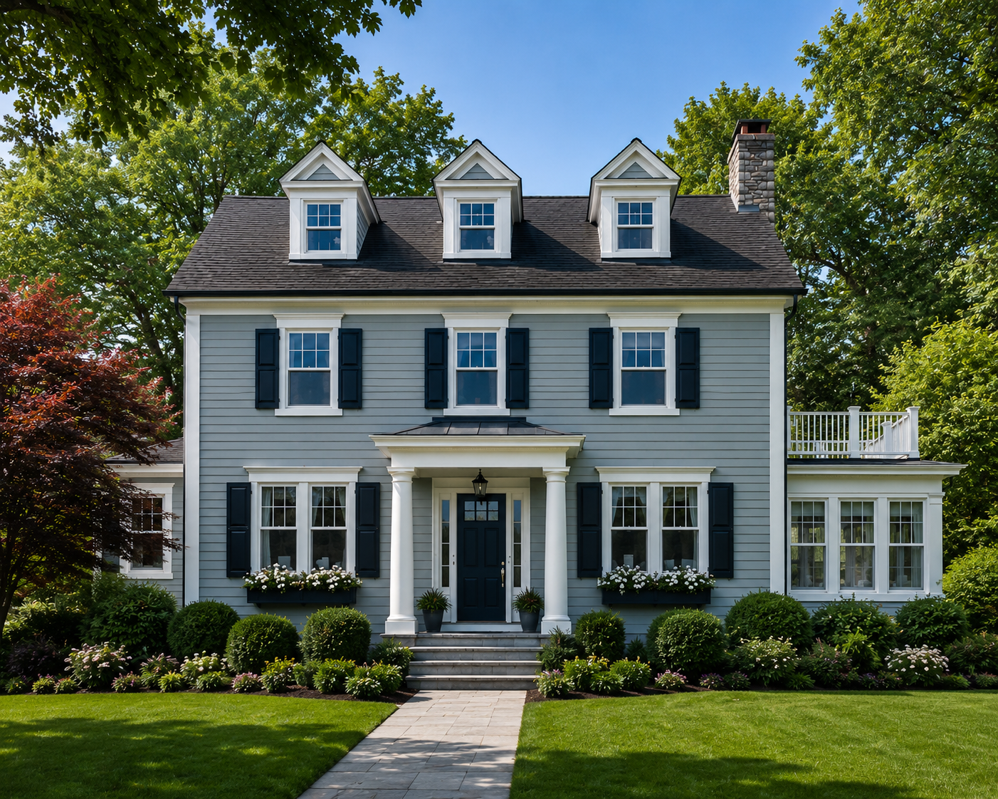 beautifully painted house