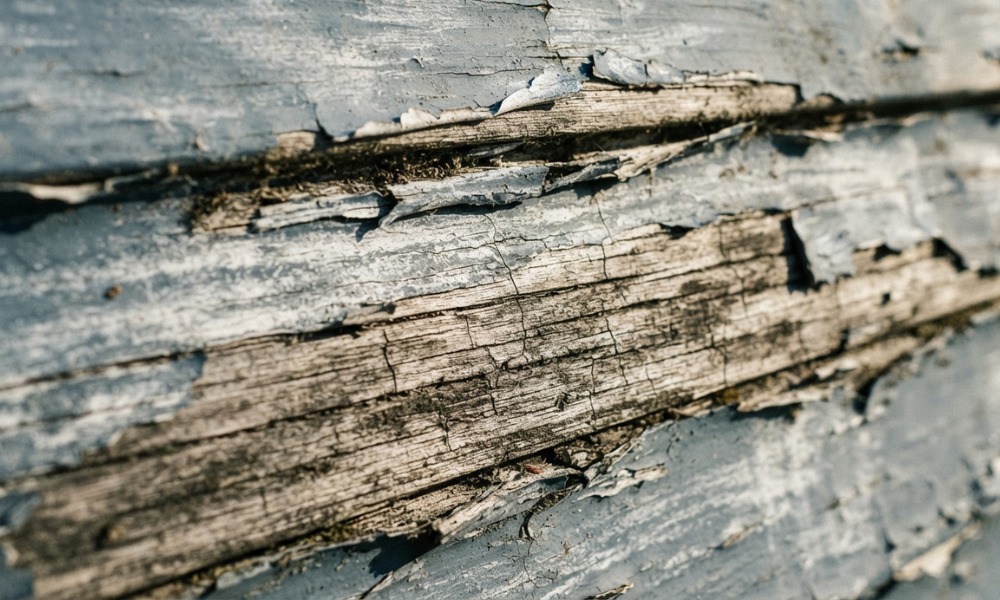 weathered wood siding