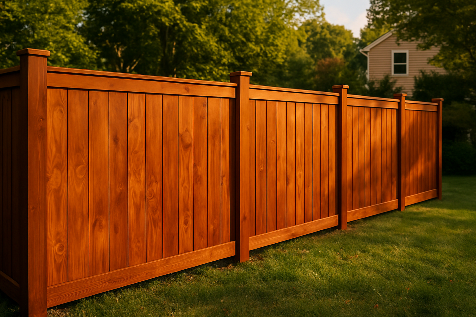 Stain a Wood Fence
