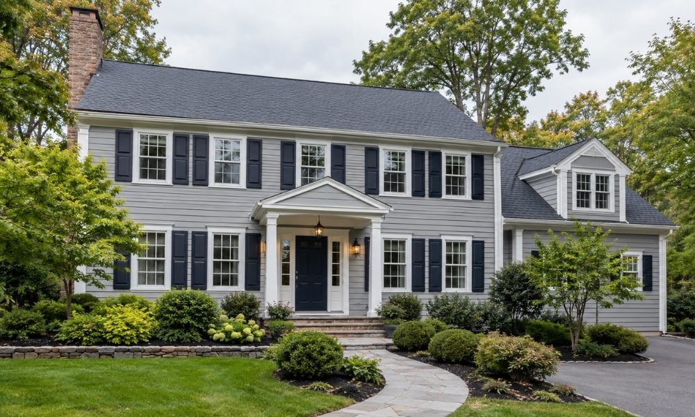 classic Colonial-style home in Newtown, Connecticut