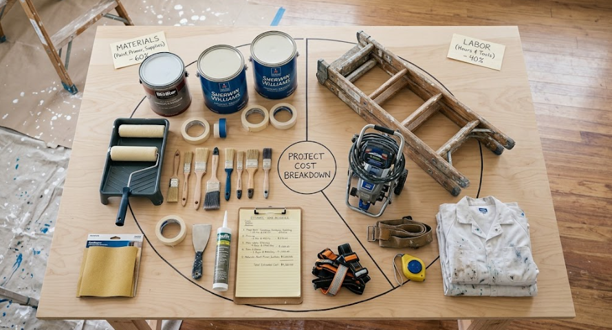 house painting labor cost​